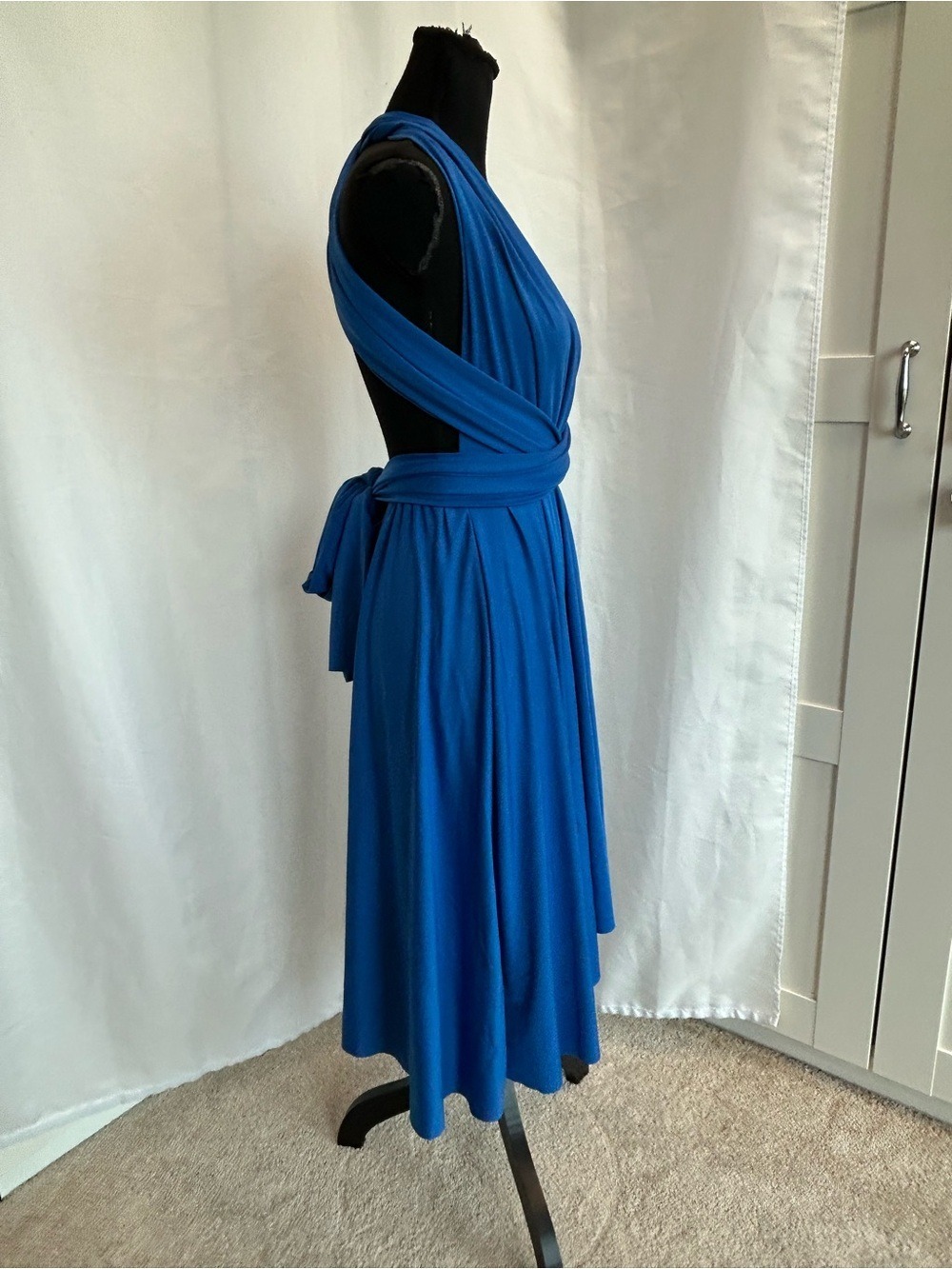 Royal Blue Infinity Convertible High-Low Dress Multiway Wrap Style - Picture 4 of 6